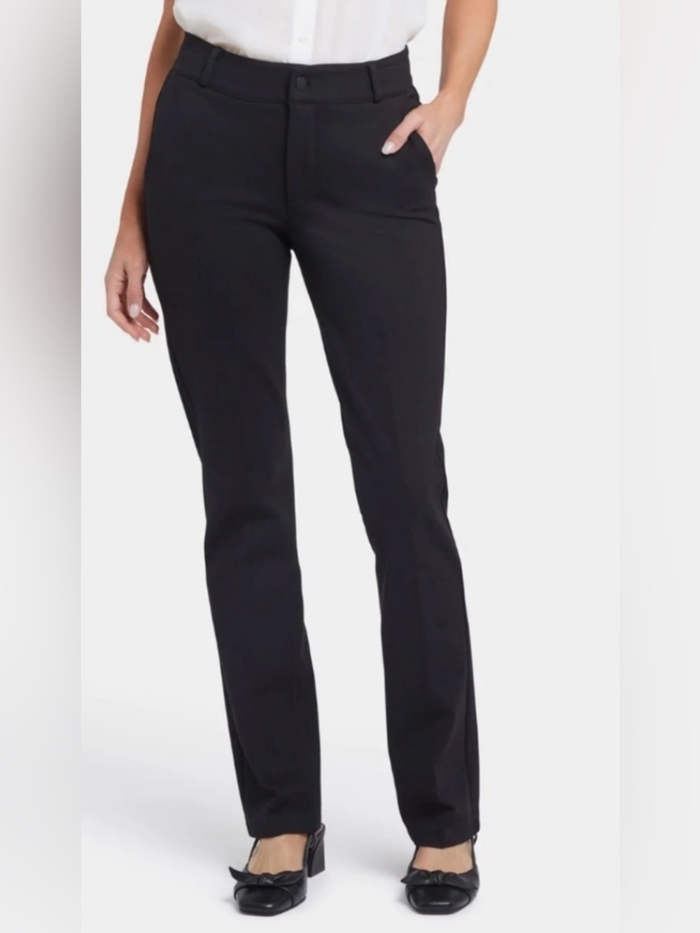 NYDJ Classic Sculpt-Her Trouser Pants Black sz 8